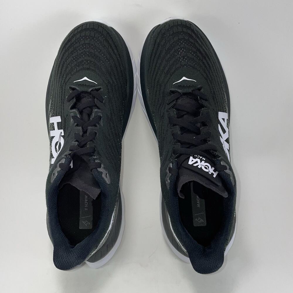Hoka One One Mach 4 Running Shoes Womens Size 9.5 B Black Athletic Sneakers - Picture 5 of 11
